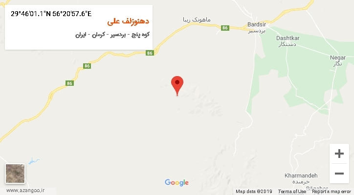 روستای دهنوزلف علی بر روی نقشه