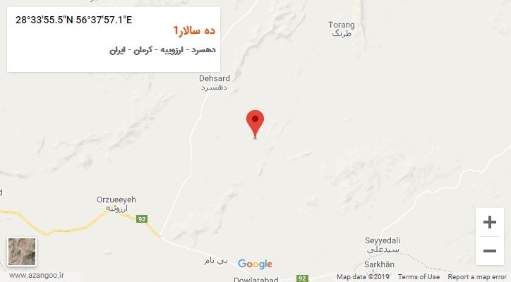 روستای ده سالار1 بر روی نقشه