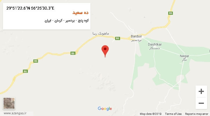 روستای ده سعید بر روی نقشه