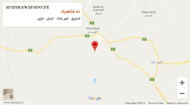 روستای ده شاهمراد بر روی نقشه