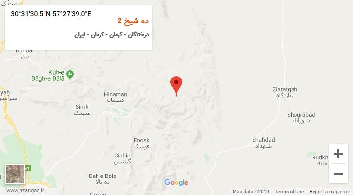 روستای ده شیخ 2 بر روی نقشه