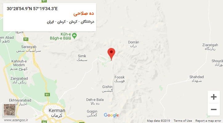 روستای ده صلاحی بر روی نقشه