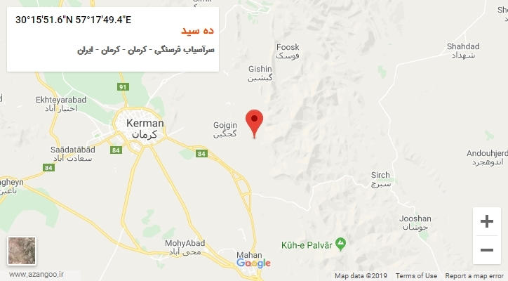 روستای ده سید بر روی نقشه