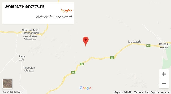 روستای دهویید بر روی نقشه