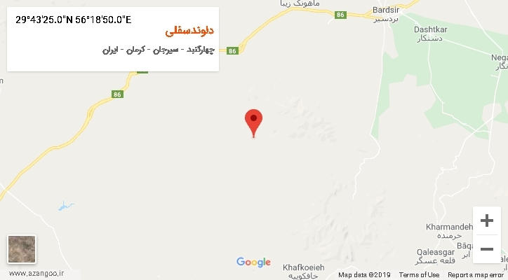 روستای دلوندسفلی بر روی نقشه
