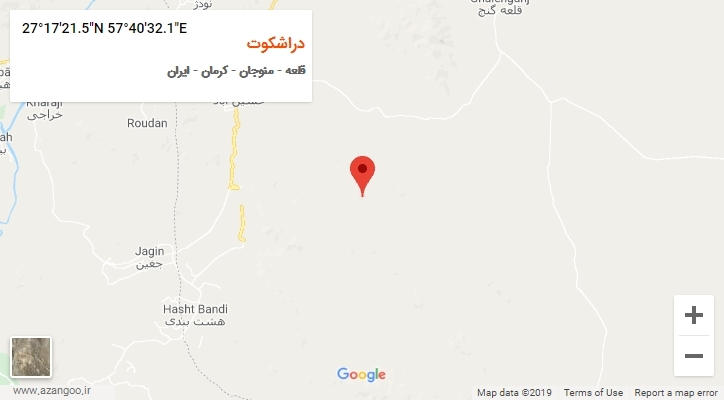 روستای دراشکوت بر روی نقشه
