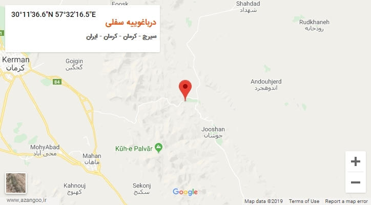 روستای درباغوییه سفلی بر روی نقشه