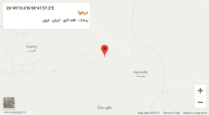 روستای درخوا بر روی نقشه