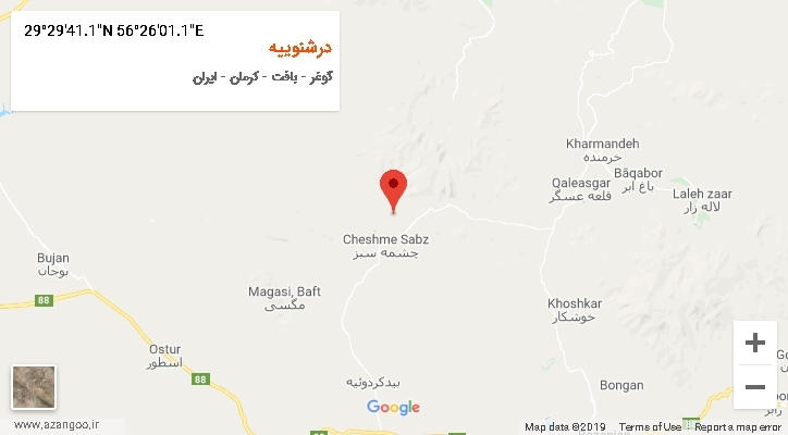روستای درشنوییه بر روی نقشه