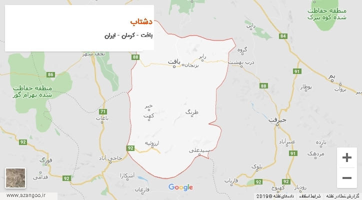 دهستان دشتاب بر روی نقشه