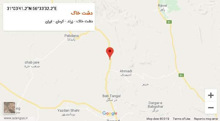 روستای دشت خاک بر روی نقشه
