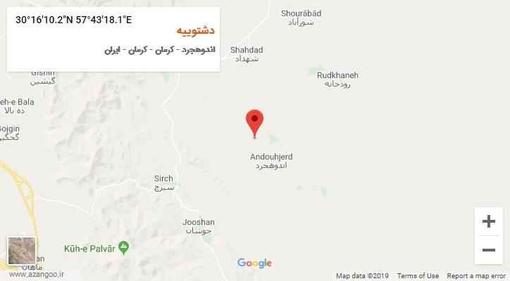 روستای دشتوییه بر روی نقشه