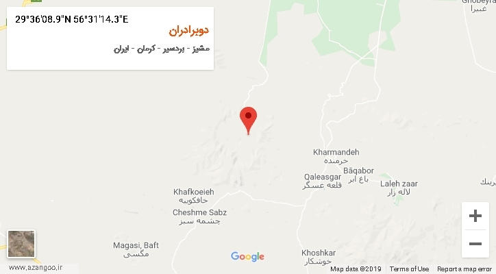روستای دوبرادران بر روی نقشه