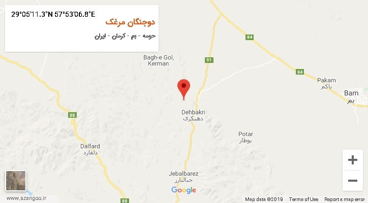 روستای دوجنگان مرغک بر روی نقشه