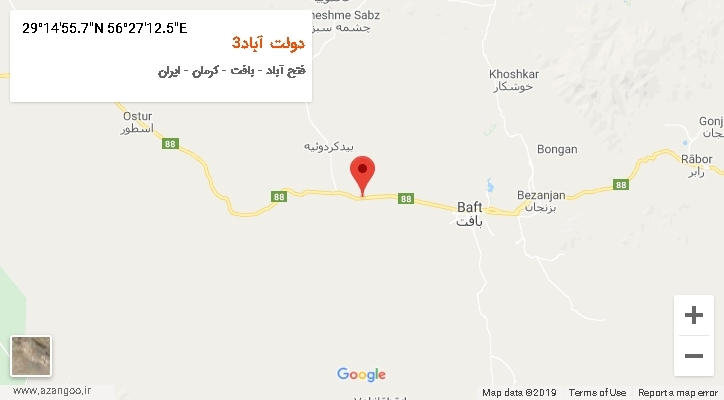 روستای دولت آباد3 بر روی نقشه