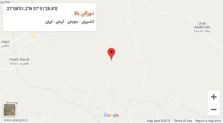 روستای دورکان بالا بر روی نقشه
