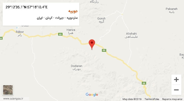 روستای دوییه بر روی نقشه