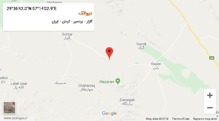 روستای دیوالک بر روی نقشه