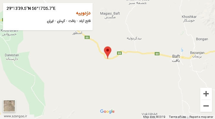 روستای دزدوییه بر روی نقشه