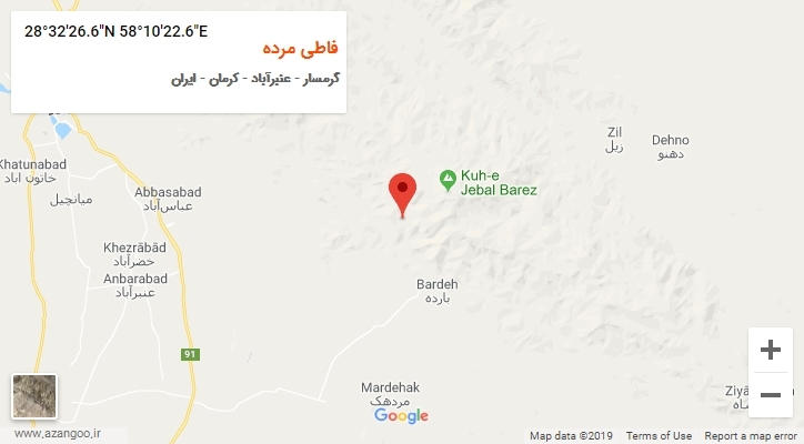 روستای فاطی مرده بر روی نقشه