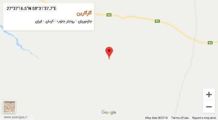 روستای گارگارین بر روی نقشه