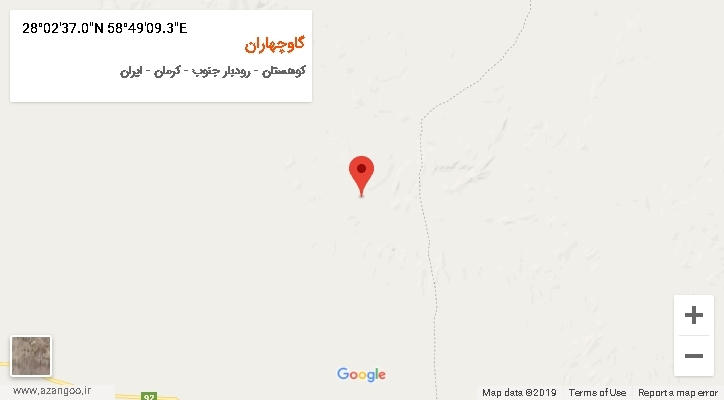 روستای گاوچهاران بر روی نقشه
