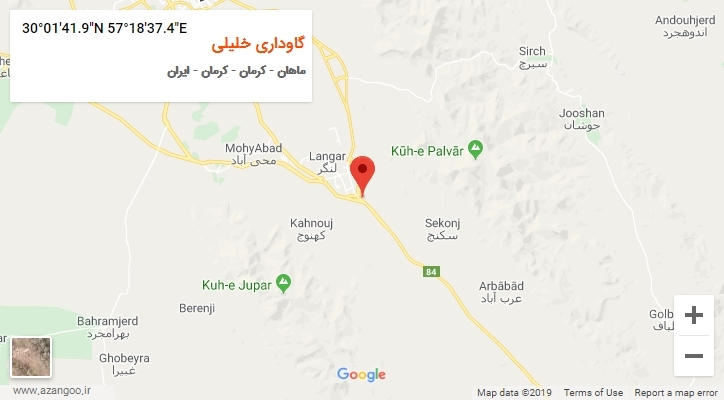روستای گاوداری خلیلی بر روی نقشه
