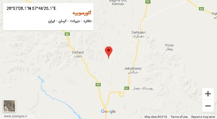 روستای گاورسوییه بر روی نقشه