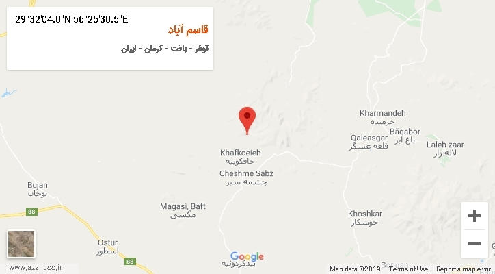 روستای قاسم آباد بر روی نقشه