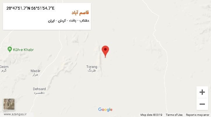 روستای قاسم آباد بر روی نقشه