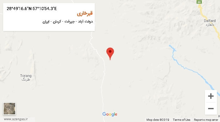 روستای قبرخاری بر روی نقشه