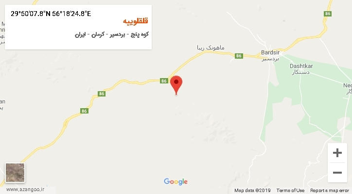 روستای قلقلوییه بر روی نقشه