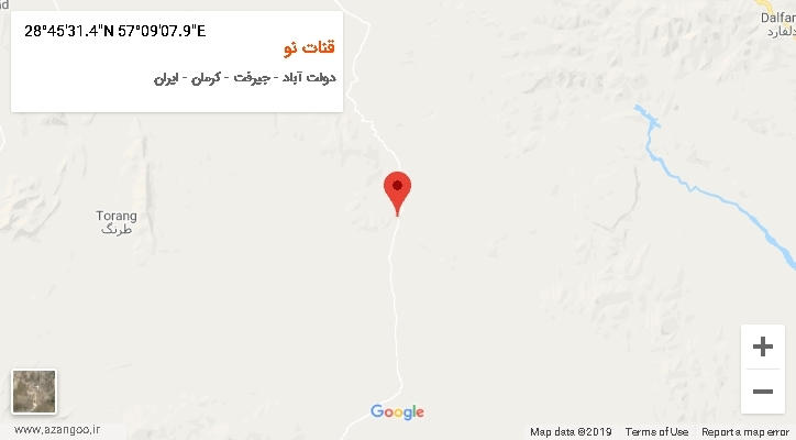 روستای قنات نو بر روی نقشه