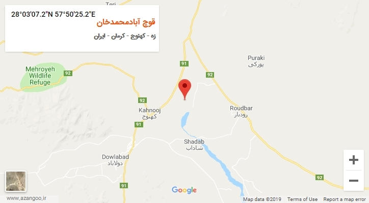 روستای قوچ آبادمحمدخان بر روی نقشه