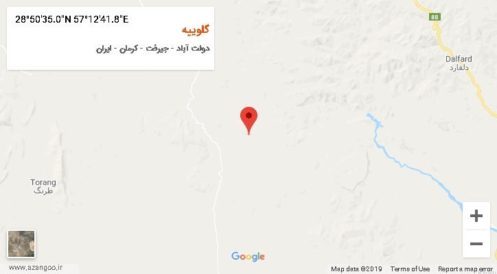 روستای گلوییه بر روی نقشه