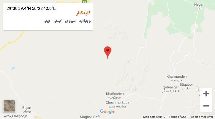 روستای گنبدکنار بر روی نقشه