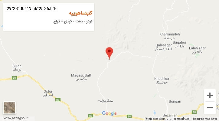 روستای گنبدماهوییه بر روی نقشه