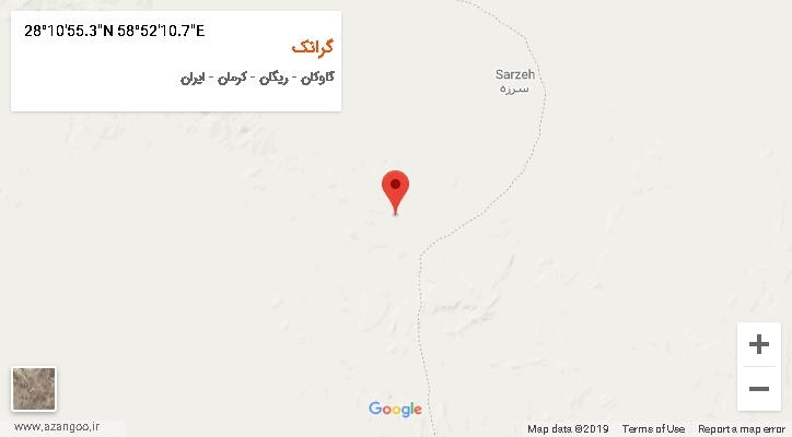 روستای گرانک بر روی نقشه