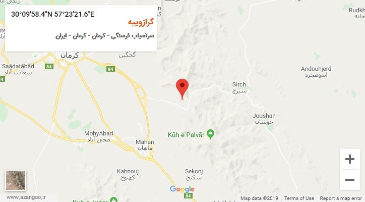 روستای گرازوییه بر روی نقشه