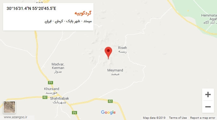 روستای گردکوییه بر روی نقشه