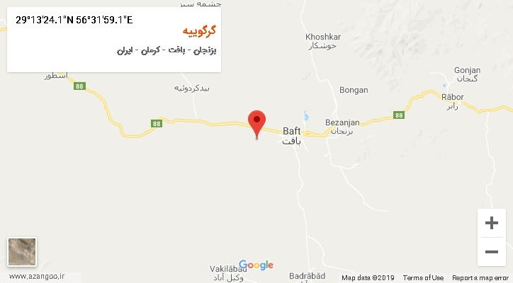 روستای گرگوییه بر روی نقشه