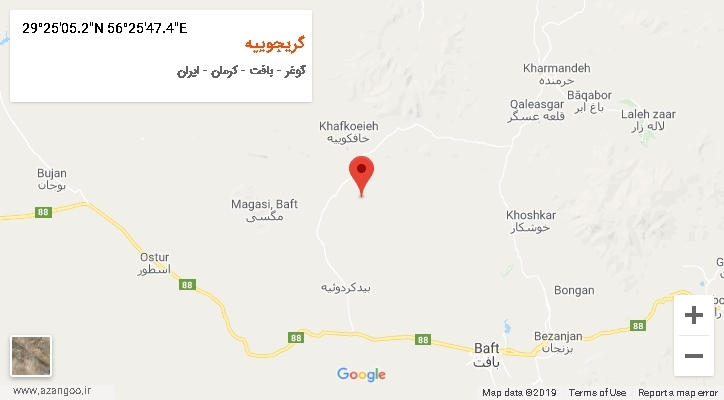 روستای گریجوییه بر روی نقشه