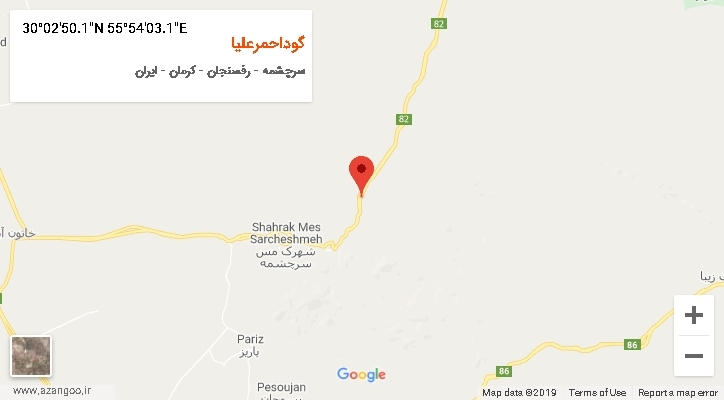روستای گوداحمرعلیا بر روی نقشه