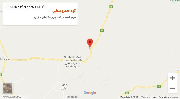 روستای گوداحمروسطی بر روی نقشه