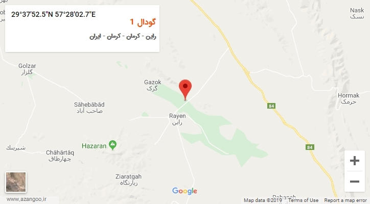 روستای گودال 1 بر روی نقشه