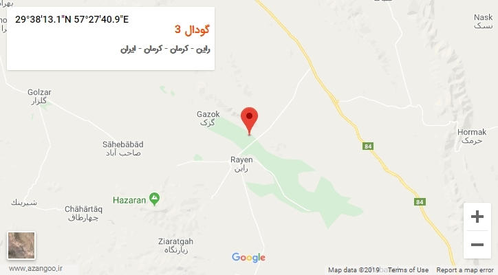 روستای گودال 3 بر روی نقشه