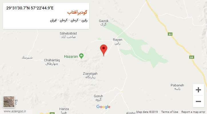 روستای گودبرآفتاب بر روی نقشه