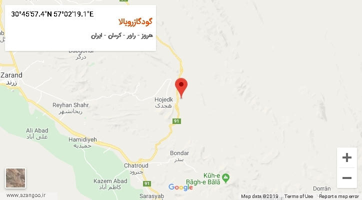 روستای گودگازروبالا بر روی نقشه