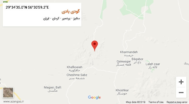 روستای گودی بادی بر روی نقشه