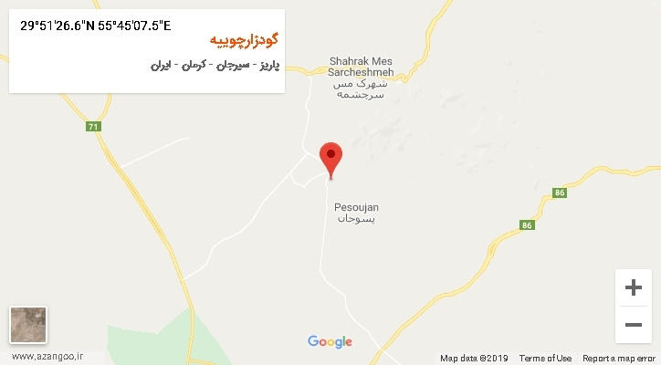 روستای گودزارچوییه بر روی نقشه